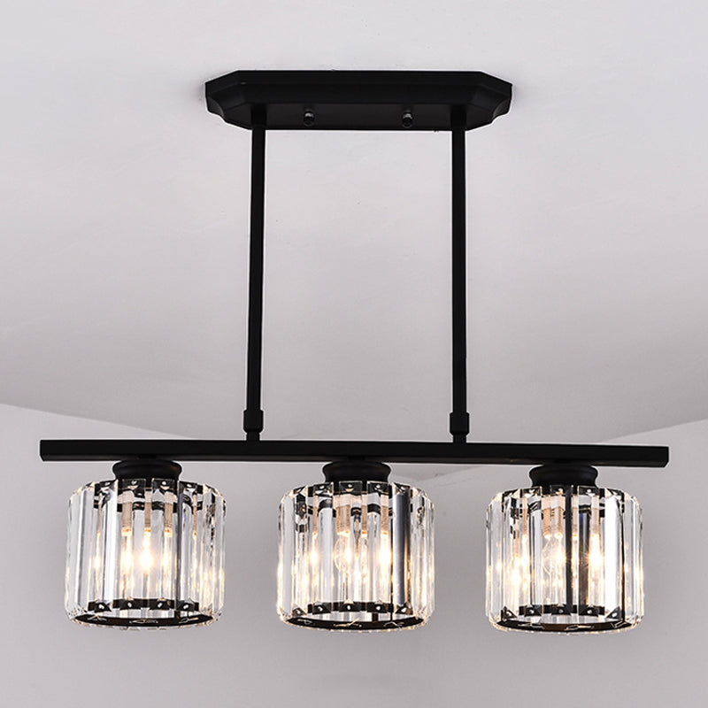 Light Luxury Style Hanging Lamp Geometry Shape Island Light Fixture for Dining Table