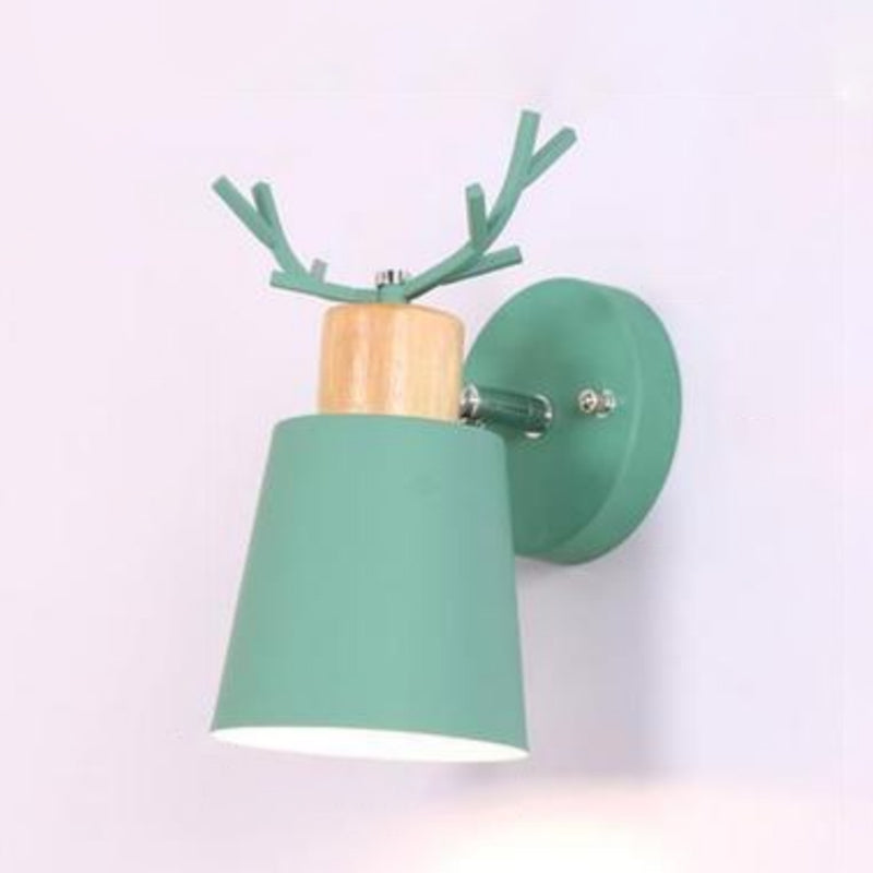 1-Light Tapered Wall Light Sconce Modern Style Metal Wall Lighting