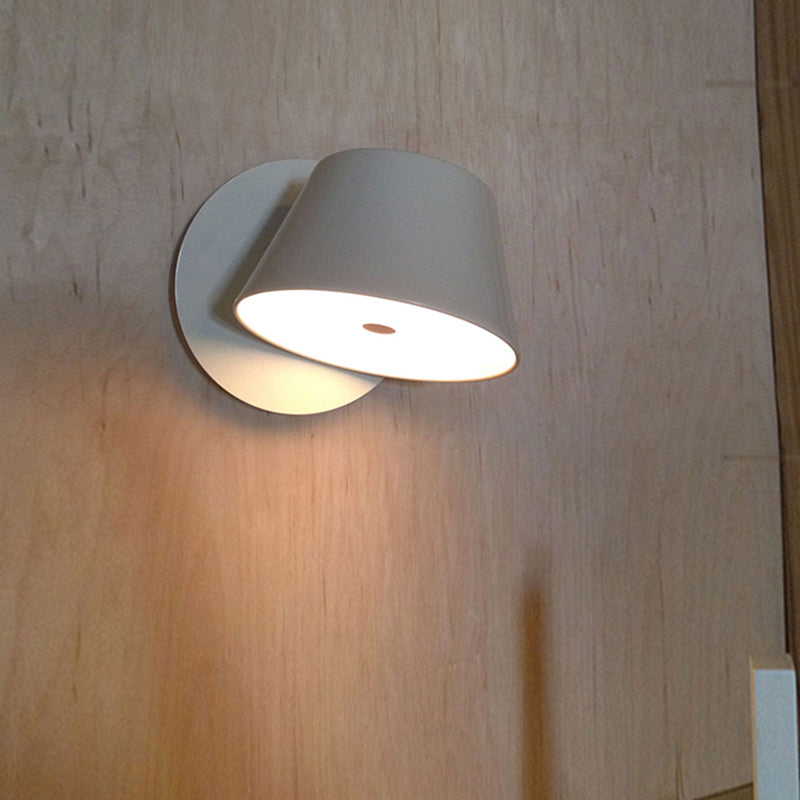 Nordic Style Aluminum Wall Light Circle Shape Rotatable Wall Lamp for Living Room