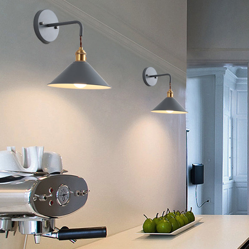 Modernism Macaron Wall Light Cone Shaded Lighting for Foyer Room