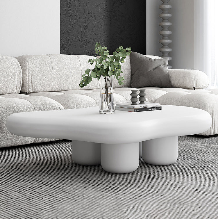 Solid Wood 4 Legs Coffee Table Minimalist Nordic Style Coffee Table