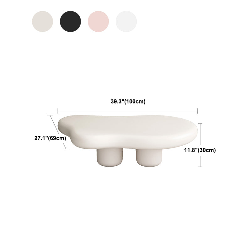 Solid Wood 4 Legs Coffee Table Minimalist Nordic Style Coffee Table