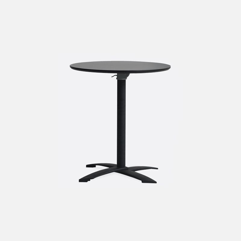 Modern Pedestal Wooden Coffee Table Round Top Shape Folding Cocktail Table