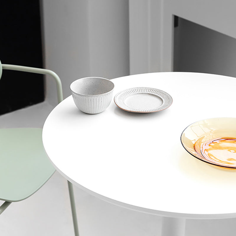 Modern Pedestal Wooden Coffee Table Round Top Shape Folding Cocktail Table