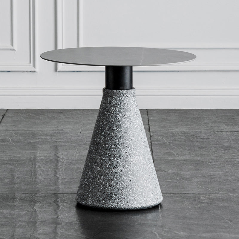 Slate Coffee Table Round Modern Minimalist Coffee Table for Living Room