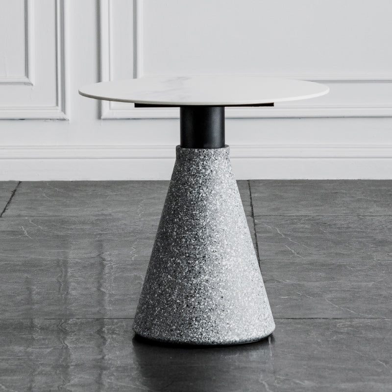 Slate Coffee Table Round Modern Minimalist Coffee Table for Living Room