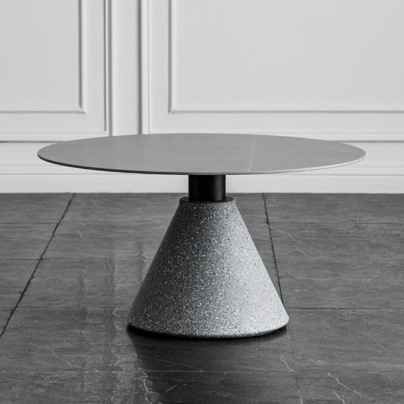 Slate Coffee Table Round Modern Minimalist Coffee Table for Living Room
