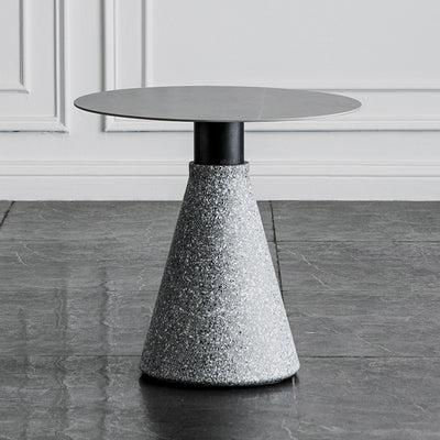 1 Slate Pedestal Coffee Table Round Modern Minimalist Coffee Table