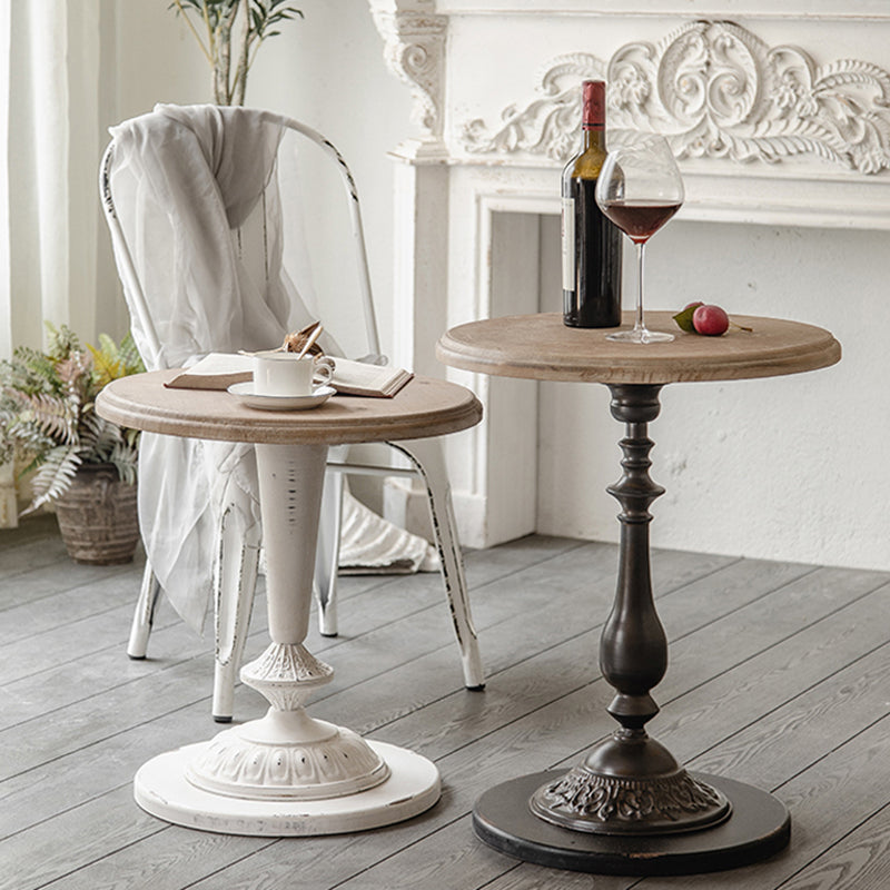 French Country Distressed Wood Coffee Table Set for Living Room