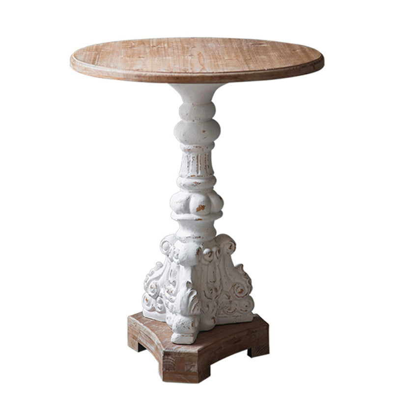 French Country Distressed Wood Coffee Table Set for Living Room