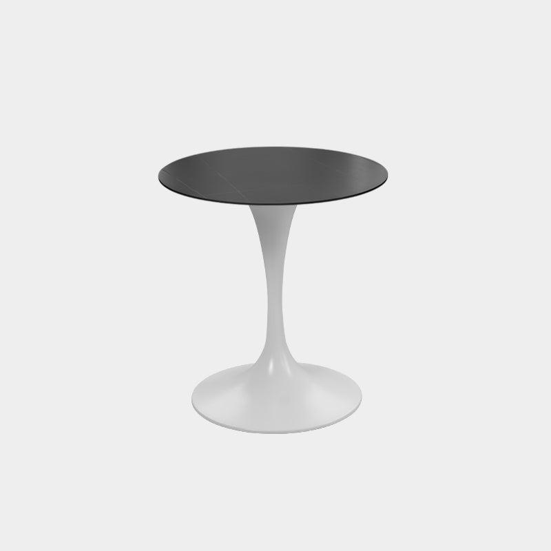 Mid-Century Modern Mental Coffee Table Round Top Shape Pedestal Coffee Table Set