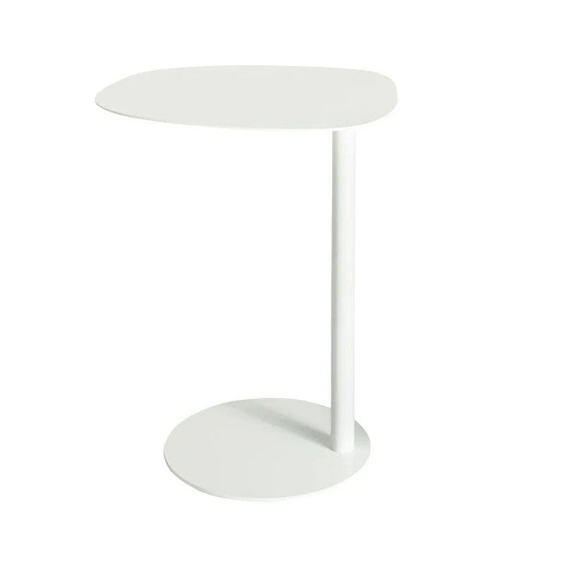 Rectangular Metal Table with Pedestal Base Base Medieval Modern Style Side Table