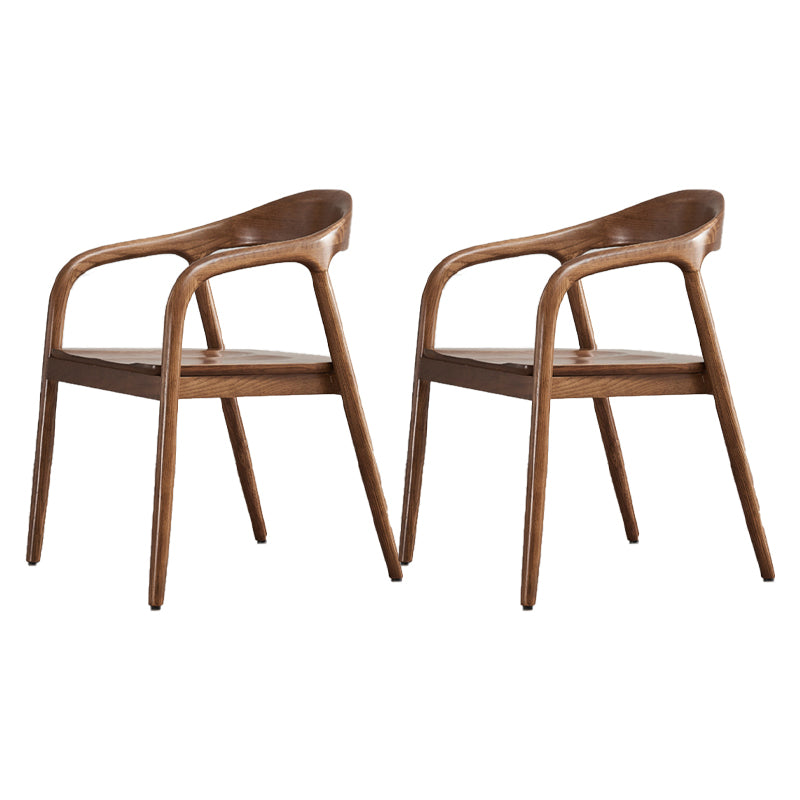 Traditional Style Dining Chairs Kitchen Arm Dining Chair with Wooden Legs