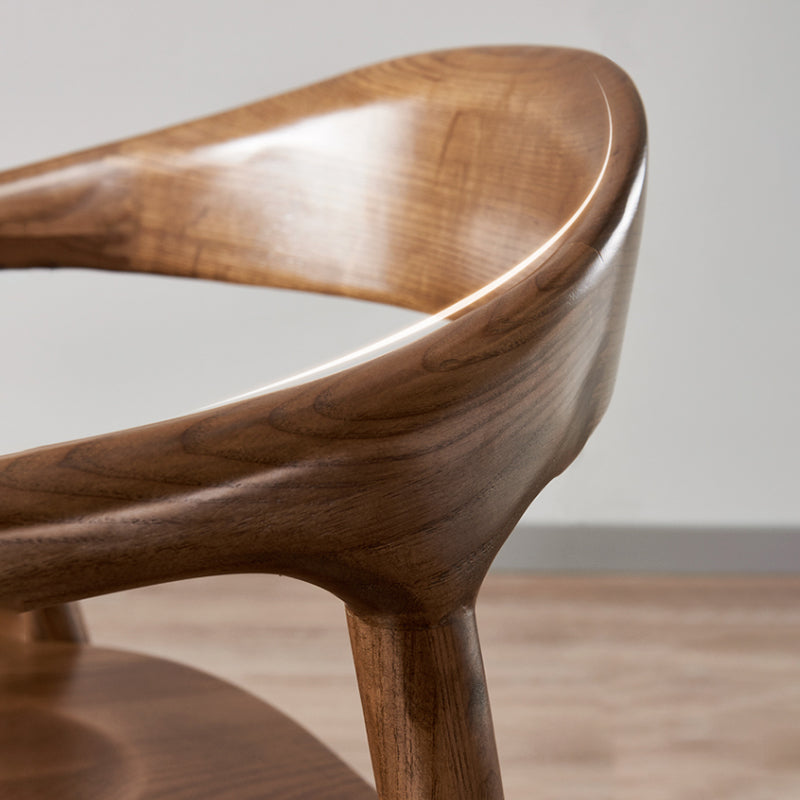 Traditional Style Dining Chairs Kitchen Arm Dining Chair with Wooden Legs