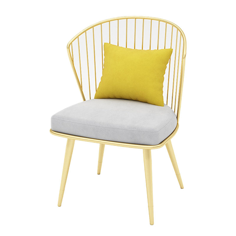 Scandinavian Windsor Back Side Chairs Upholstered Dining Chairs