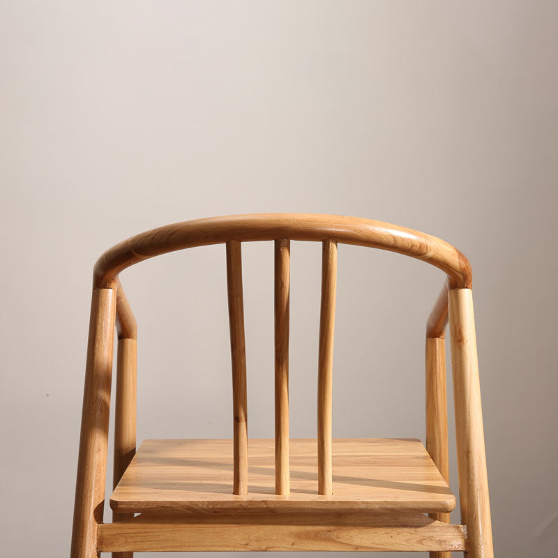 Traditional Style Dining Chairs Dining Arm Side Chairs with Wooden Legs