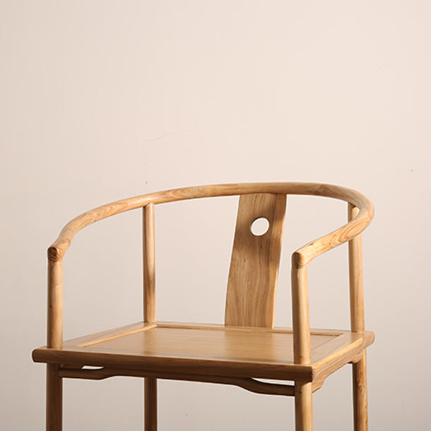 Traditional Style Dining Chair Dining Arm Side Chairs with Wooden Legs