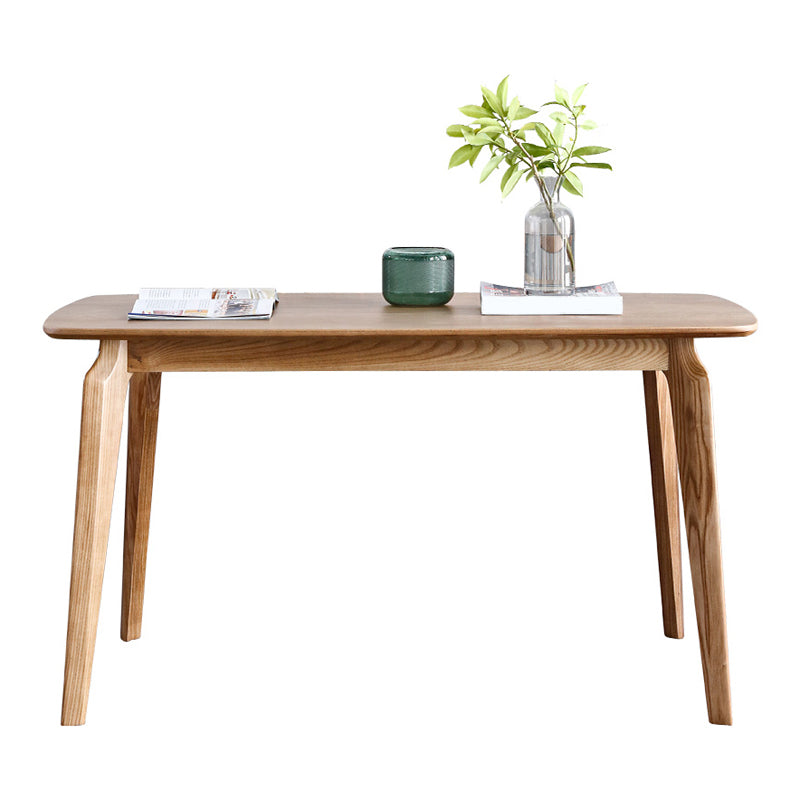 Modern Ash Wood Kitchen Table for Restaurant Rectangle Dining Table with 4 Legs