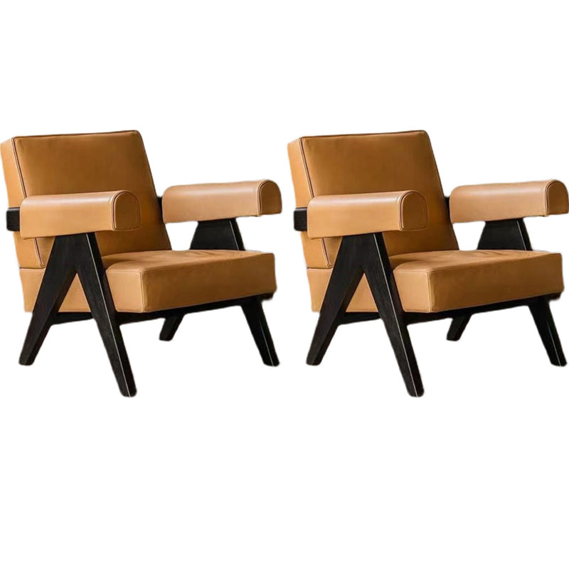 31.50" Wide Contemporary Style Single Sofa Chair Fixed Back Round Arms Chair