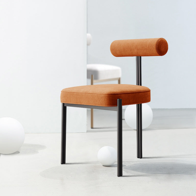 Industrial Style 19.68" Wide Fixed Back Sponge Armless Chair