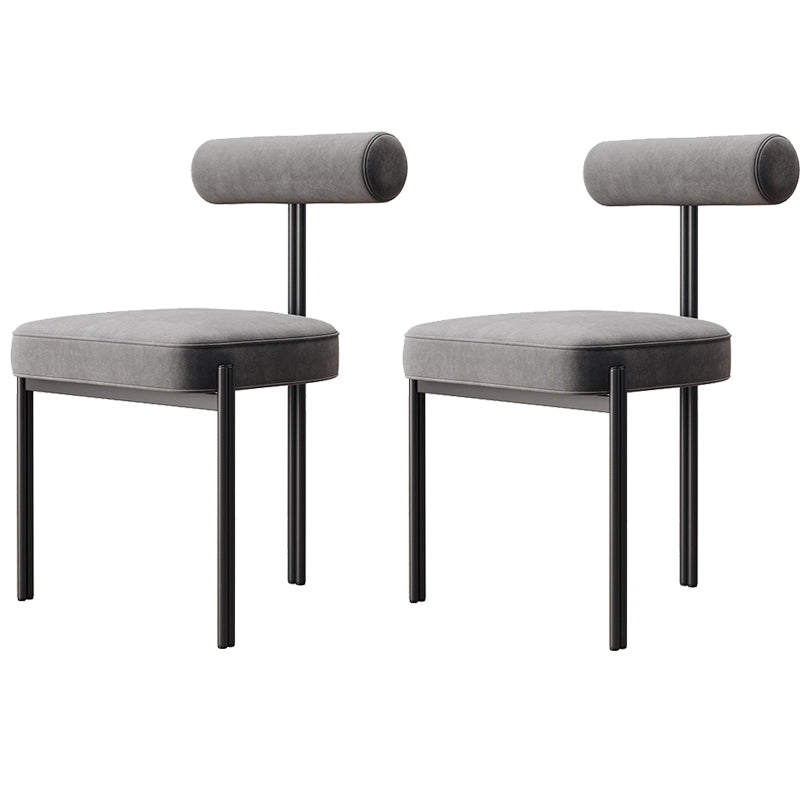 Industrial Style 19.68" Wide Fixed Back Sponge Armless Chair
