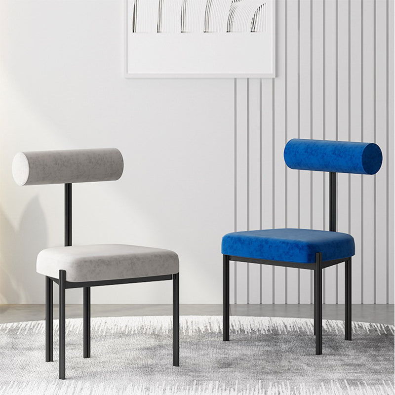 Industrial Style 19.68" Wide Fixed Back Sponge Armless Chair