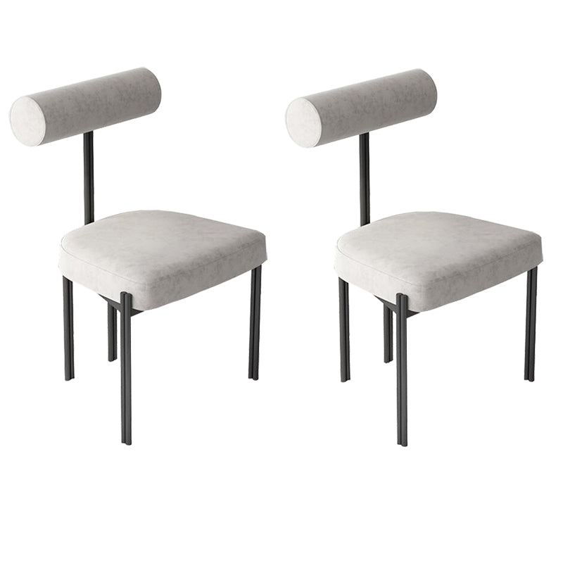 Industrial Style 19.68" Wide Fixed Back Sponge Armless Chair