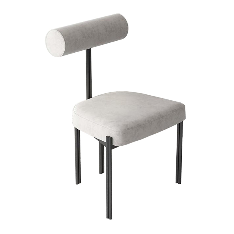 Industrial Style 19.68" Wide Fixed Back Sponge Armless Chair
