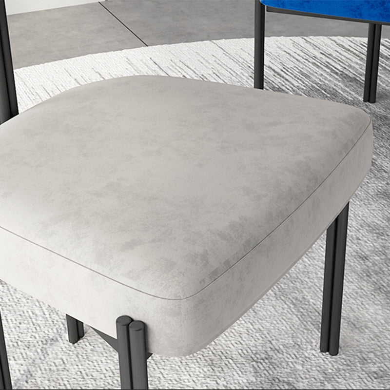 Industrial Style 19.68" Wide Fixed Back Sponge Armless Chair