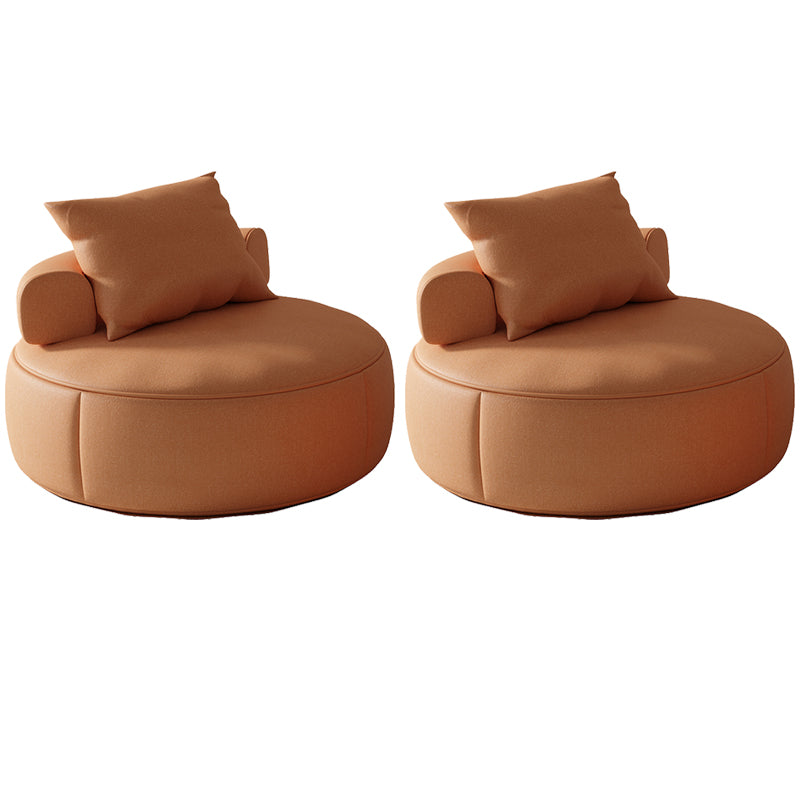 Mid-Century Modern Armless Accent Chair Fixed Back Accent Room Chair for Bedroom