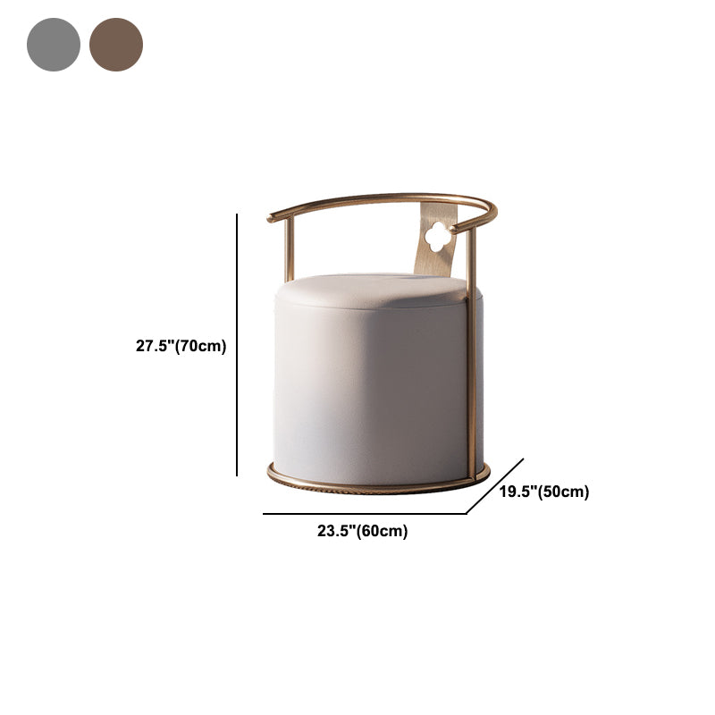 Glam Style Single Sofa Chair Black/Gold Color Arm Chair for Living Room