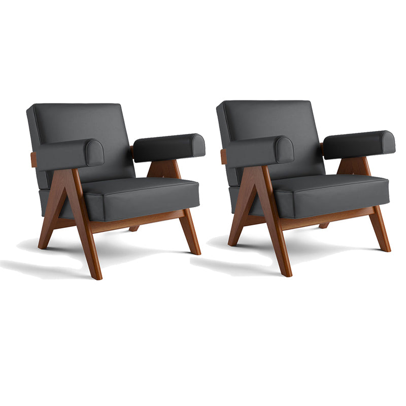 31.50" Wide Contemporary Style Single Sofa Round Arms Fixed Back Armchair