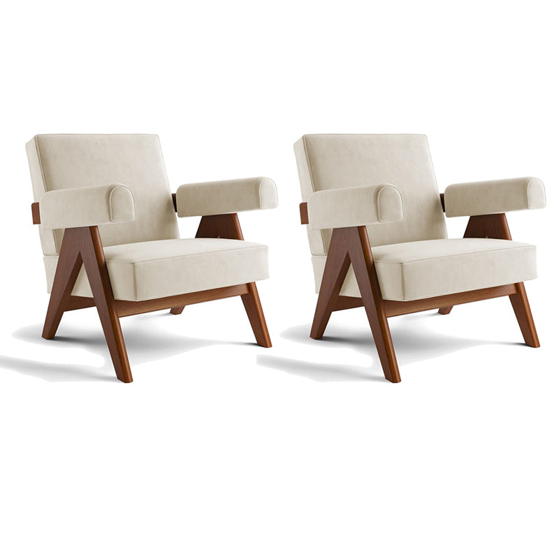 31.50" Wide Contemporary Style Single Sofa Round Arms Fixed Back Armchair