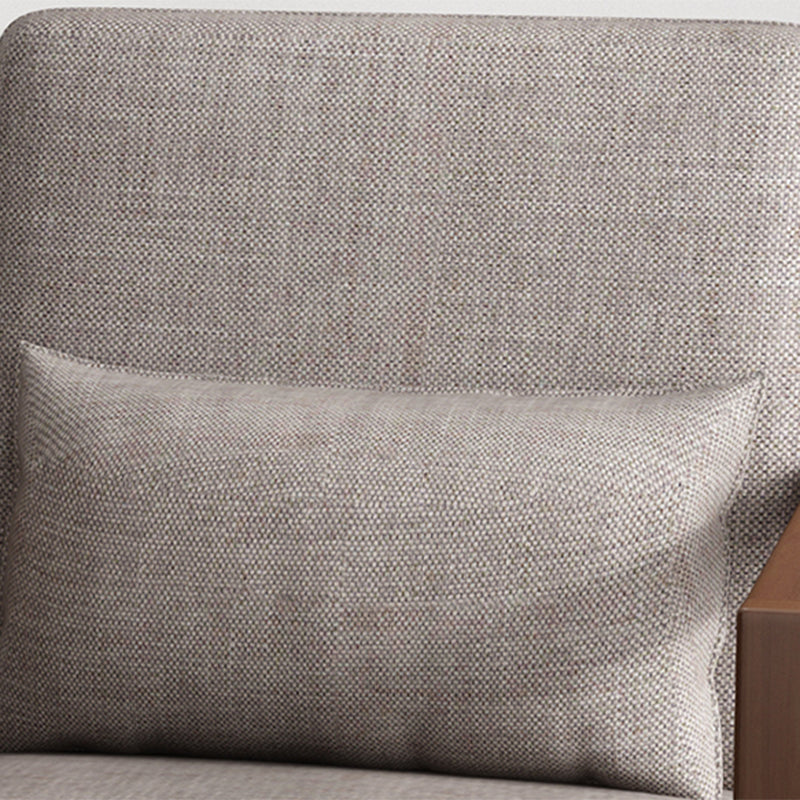 Nordic Style Wood Arms Included with Cushion Lounge Accent Chair
