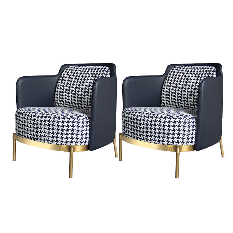 Glam Basic Four Leg Arm Chair Leather Accent Armchair for Bedroom