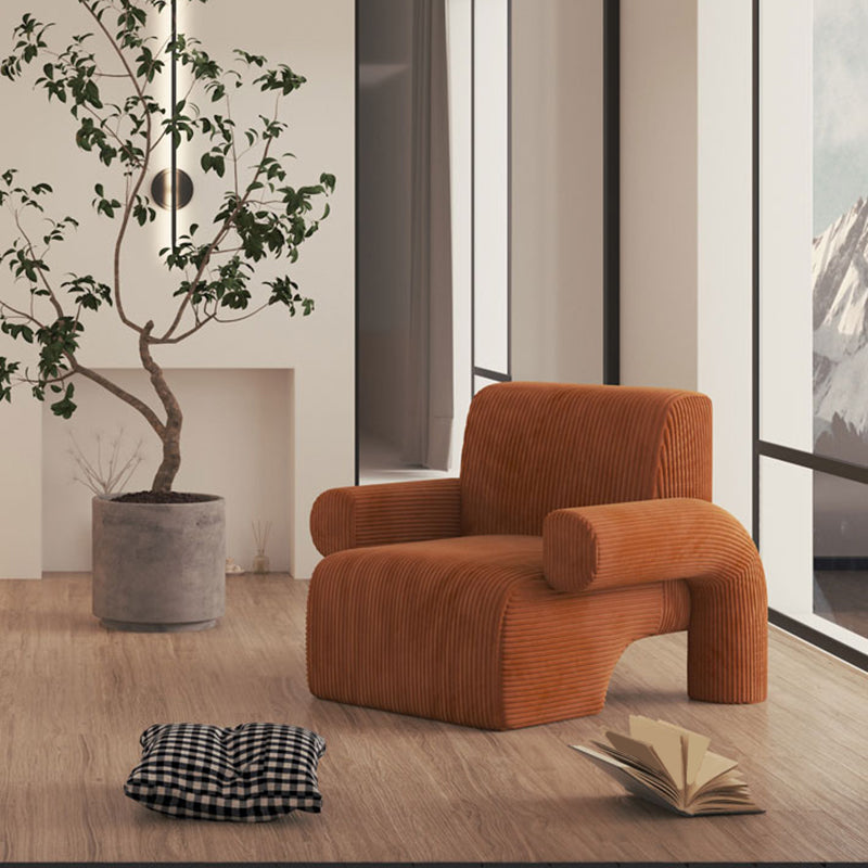 35.43" Wide Contemporary Style Single Sofa Chair Fixed Back Fabric Arm Chair