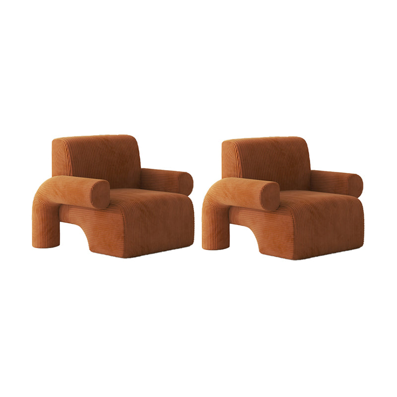 35.43" Wide Contemporary Style Single Sofa Chair Fixed Back Fabric Arm Chair