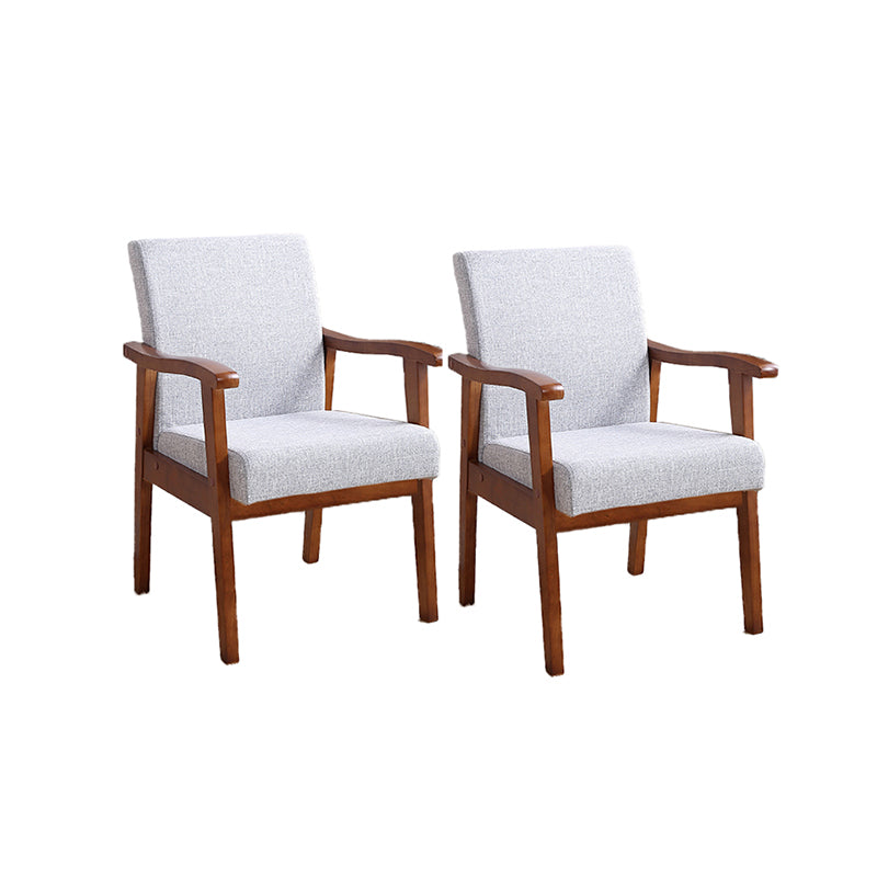 Mid-century Modern Style Fabric Arms Included Accent Armchair