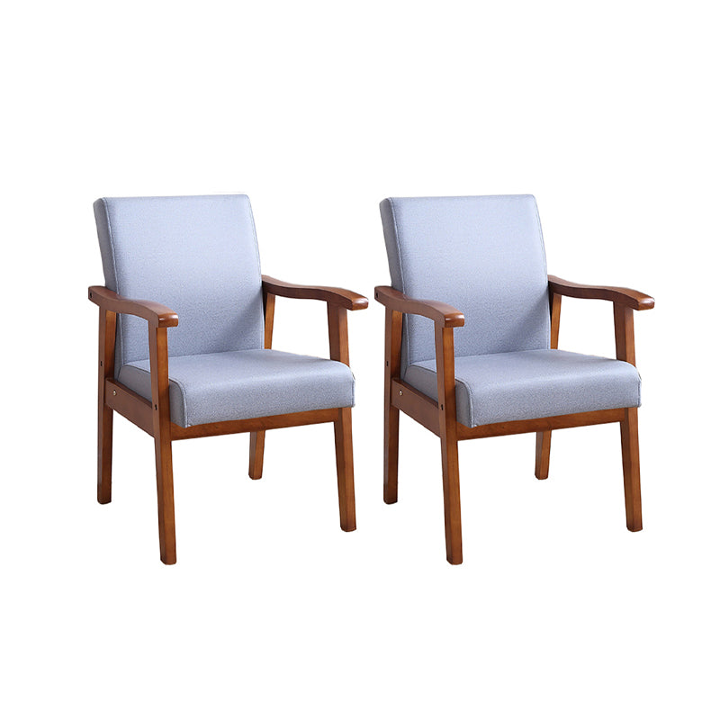 Mid-century Modern Style Fabric Arms Included Accent Armchair