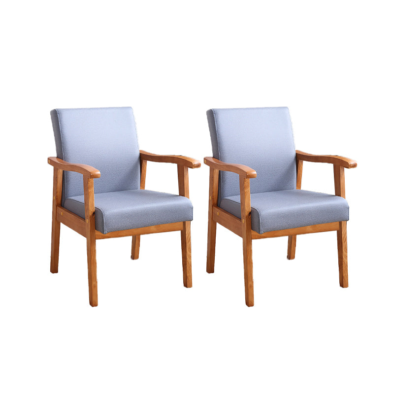 Mid-century Modern Style Fabric Arms Included Accent Armchair