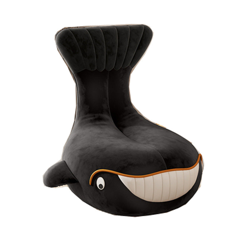 Nordic Style Armless Sponge Cushion Filled Parsons Chair with Cushioned Backrest