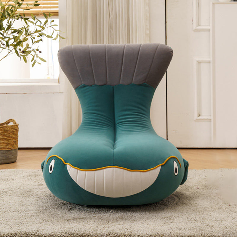 Nordic Style Armless Sponge Cushion Filled Parsons Chair with Cushioned Backrest