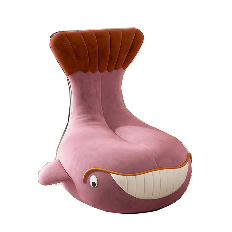 Nordic Style Armless Sponge Cushion Filled Parsons Chair with Cushioned Backrest