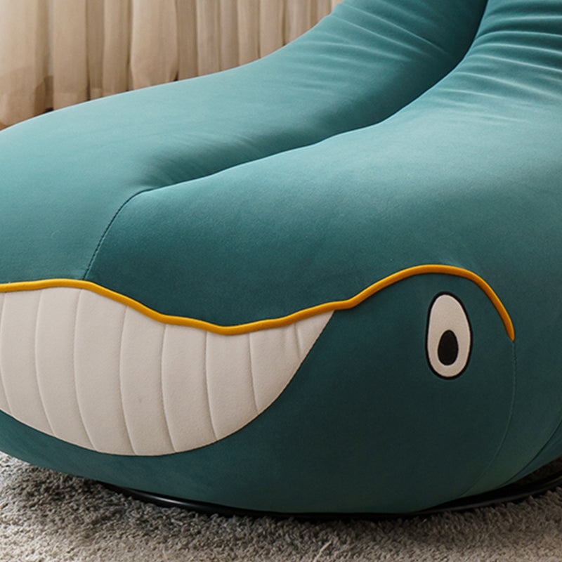 Nordic Style Armless Sponge Cushion Filled Parsons Chair with Cushioned Backrest