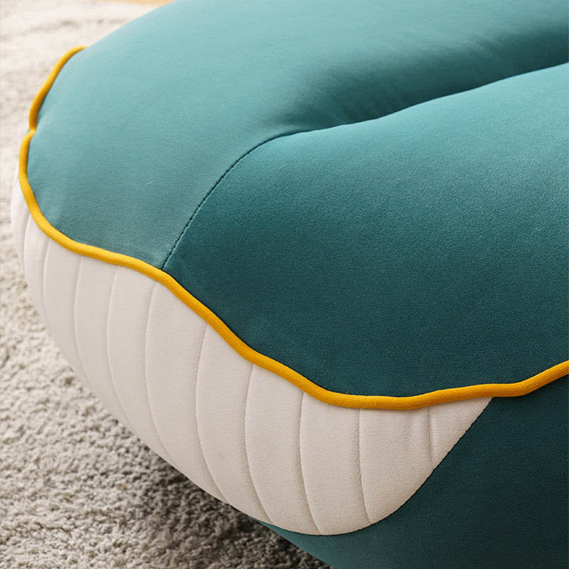 Nordic Style Armless Sponge Cushion Filled Parsons Chair with Cushioned Backrest