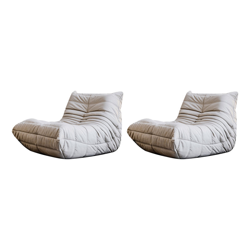 Nordic Style No Armrest Cushioned Back with a Cushioned Cushion Filled Parsons Chair