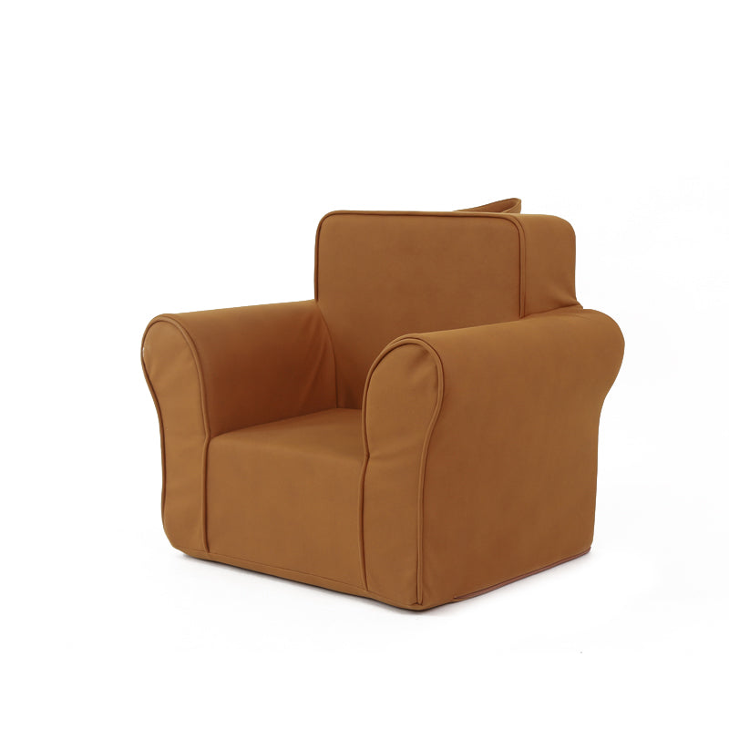 Modern Style Fabric Armrest Buffer Back Imitation Leather Arm Chair