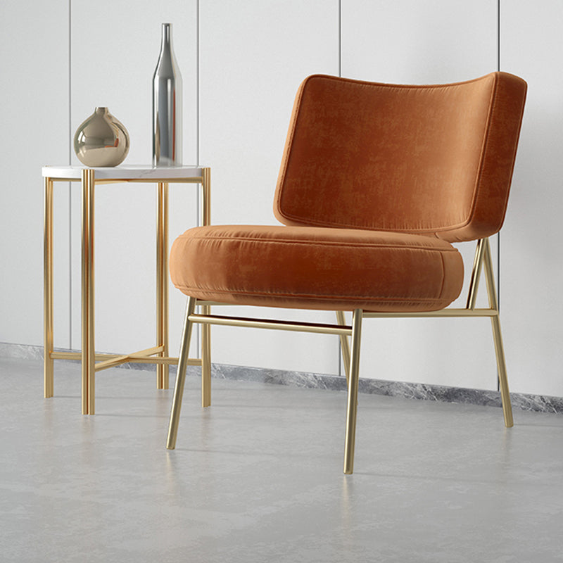 Glam Style 26" Wide Fixed Back 4 Legs Sponge Armless Side Chair