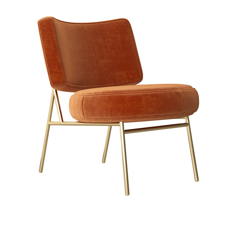 Glam Style 26" Wide Fixed Back 4 Legs Sponge Armless Side Chair