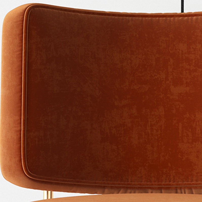 Glam Style 26" Wide Fixed Back 4 Legs Sponge Armless Side Chair